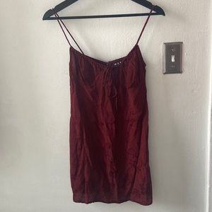 Scarlett red rose motel mini slip dress